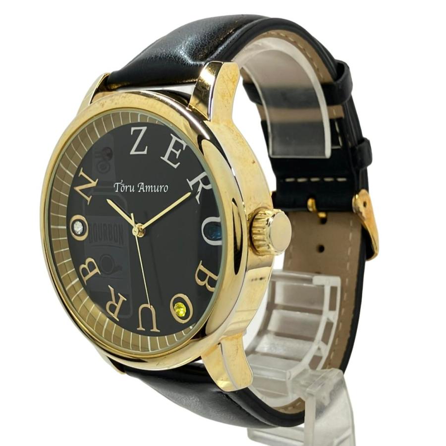 名探偵コナン ユニバーサル・スタジオ・ジャパン 時計　バーボン　安室　降谷 腕時計 名探偵コナン バーボン 安室透 降谷零 クオーツ ブラック ユニ