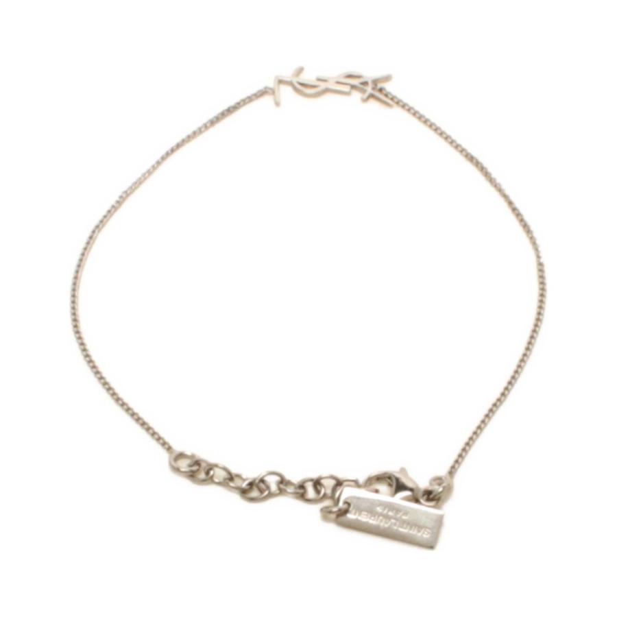 美品 イヴ・サンローラン ブレスレット カサンドラ YSLロゴ レディース