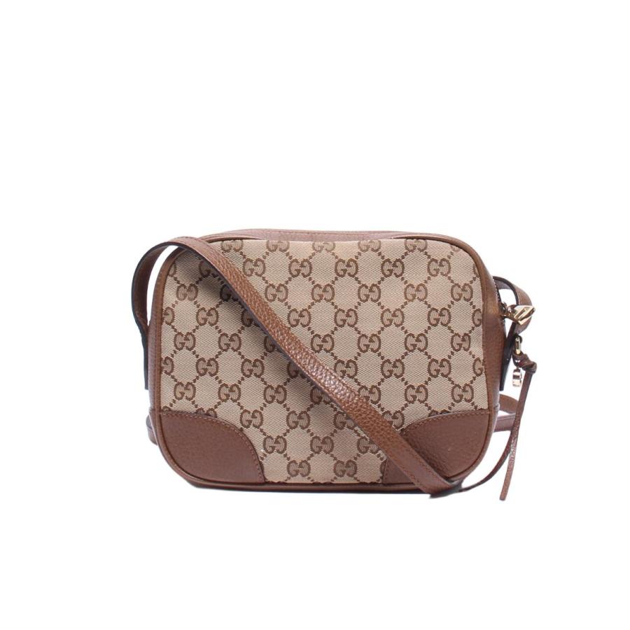 美品　GUCCI　グッチ　ショルダーバッグ　GGキャンバス　レザー　斜め掛け グッチ ショルダーバッグ ミニボストンバッグ肩掛け GG