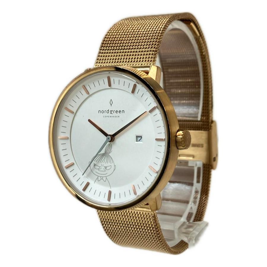 ノードグリーン 腕時計 ムーミンコラボ リトルミイ クオーツ ホワイト