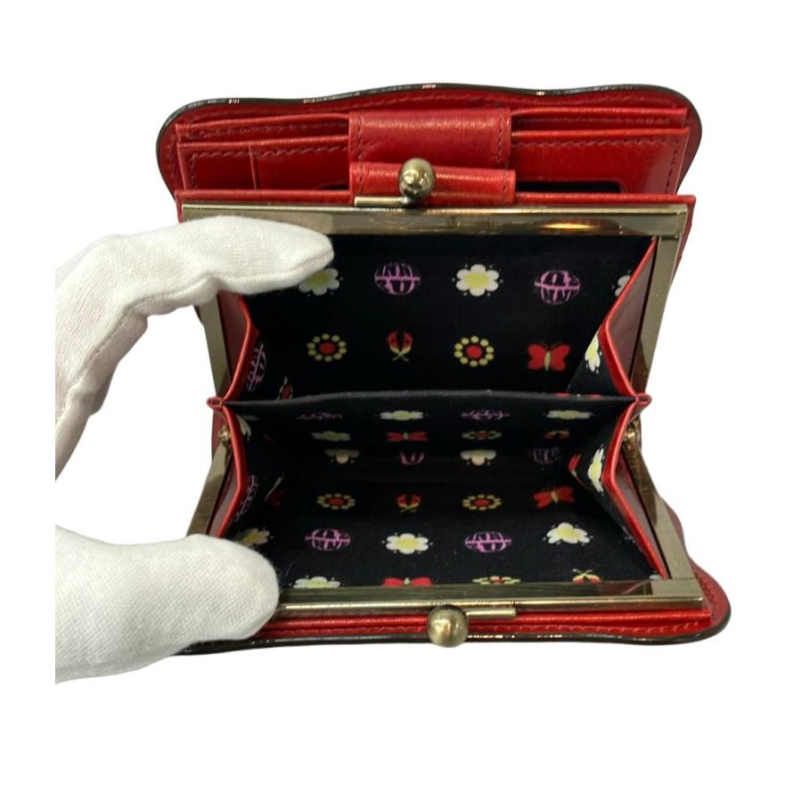 美品 アナスイ 二つ折りがま口財布 レディース ANNA SUI 中古 美品 アナスイ 二つ折りがま口財布 レディース ANNA SUI 中古