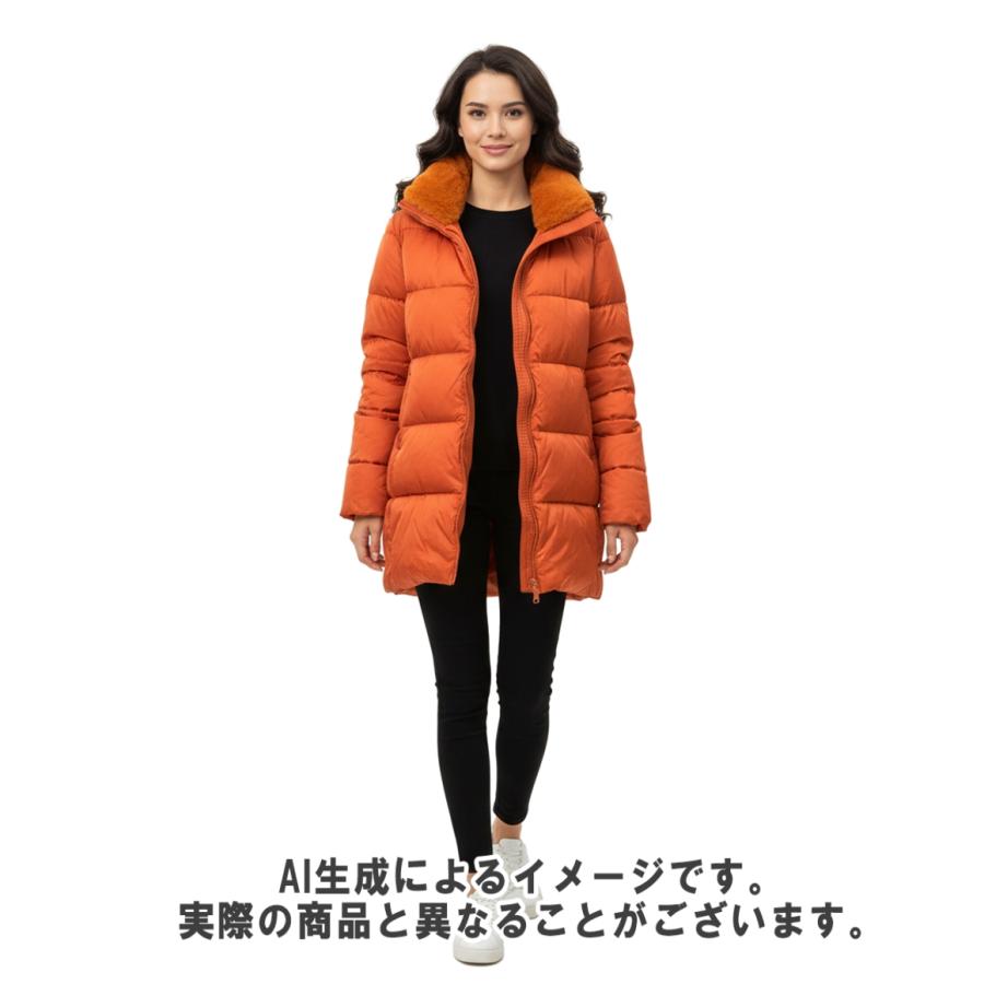 ヘルノ ダウンジャケット フェイクファー タグ フード付き A-Shape 