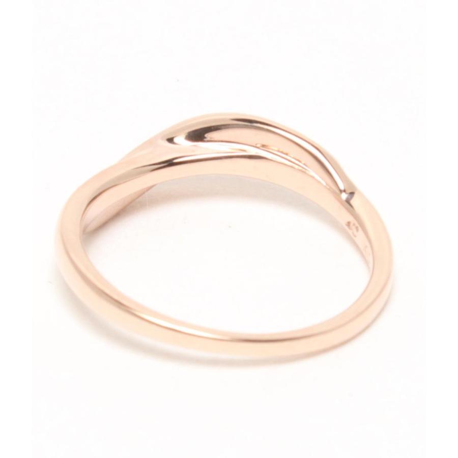 美品 ヨンドシー リング 指輪 K10 ダイヤ レディース SIZE 7号 4℃ 中古