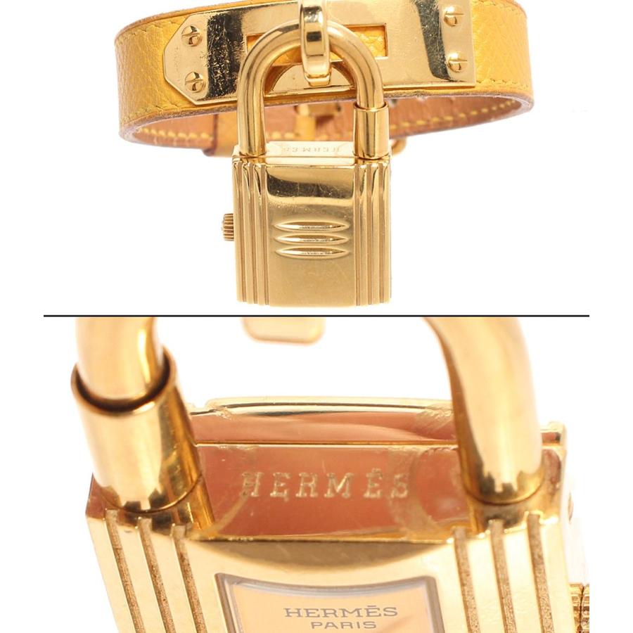 確実正規品！希少HERMES エルメスケリーウォッチ刻印有り HERMES エルメス ケリーウォッチ ○Y刻印 ゴールド文字盤