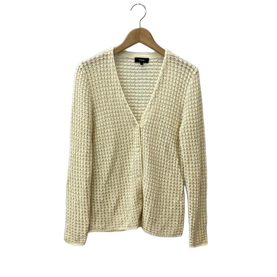 美品 セオリー 長袖カーディガン タックレース 01-2203702-157-902 