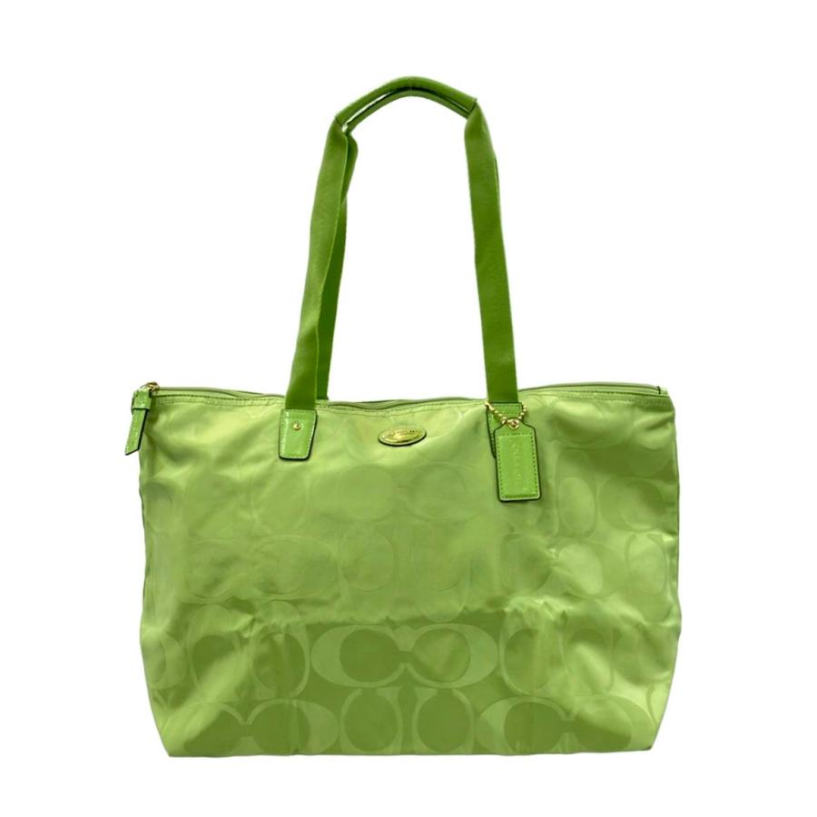 コーチ ナイロントートバッグ シグネチャー レディース COACH 中古