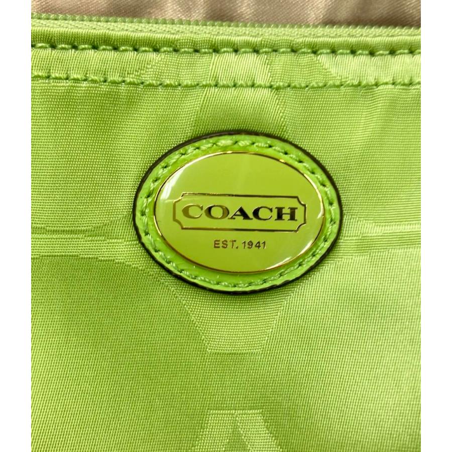 COACH ナイロン ハンドバッグ COACH コーチ 7429 ハンドバッグ ミニバッグ ナイロン レザー 黒