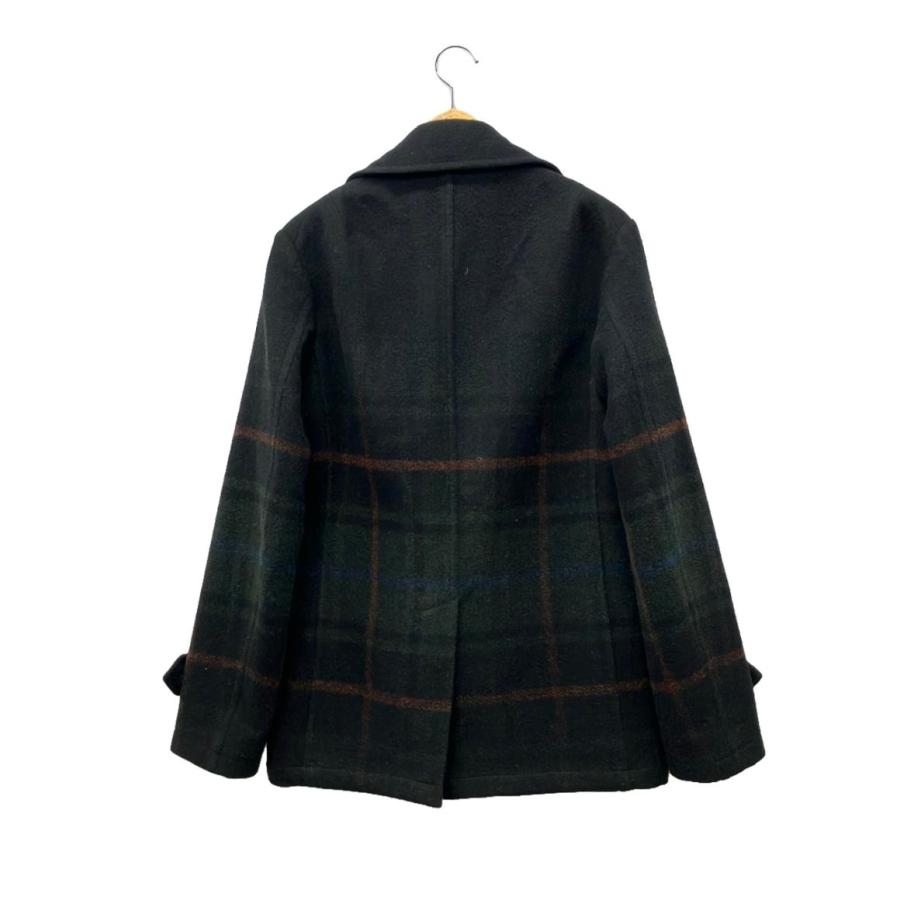 トゥモローランド チェック柄ピーコート メンズ SIZE 48 (L) ウール トゥモローランド チェック柄ピーコート メンズ SIZE 48 (L