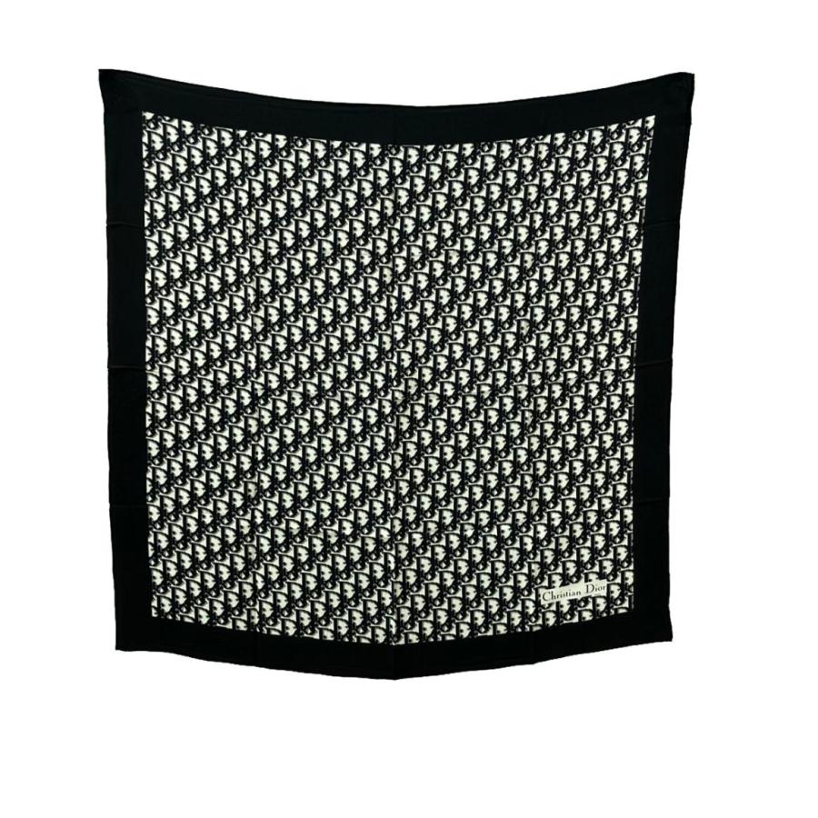 【美品】ディオール トロッター柄　スカーフ   シルク100%  Dior クリスチャンディオール スカーフ シルク100% トロッター柄