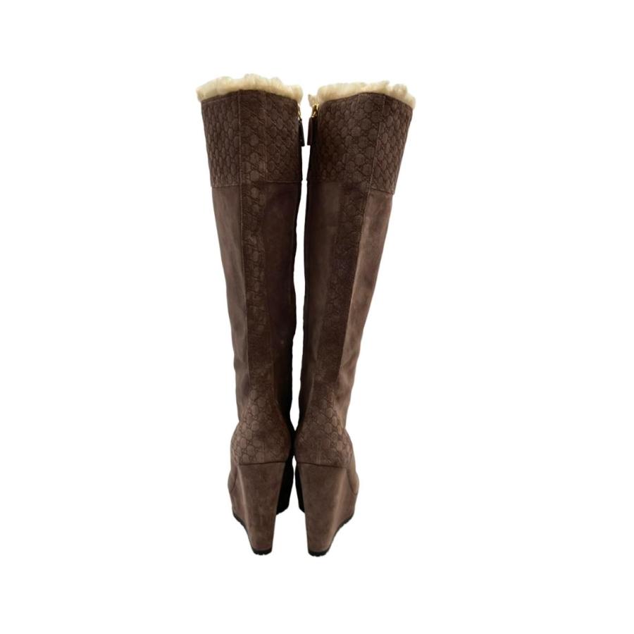 グッチ ロングブーツ ウェッジソール レディース SIZE 36 1/2 (23.5cm