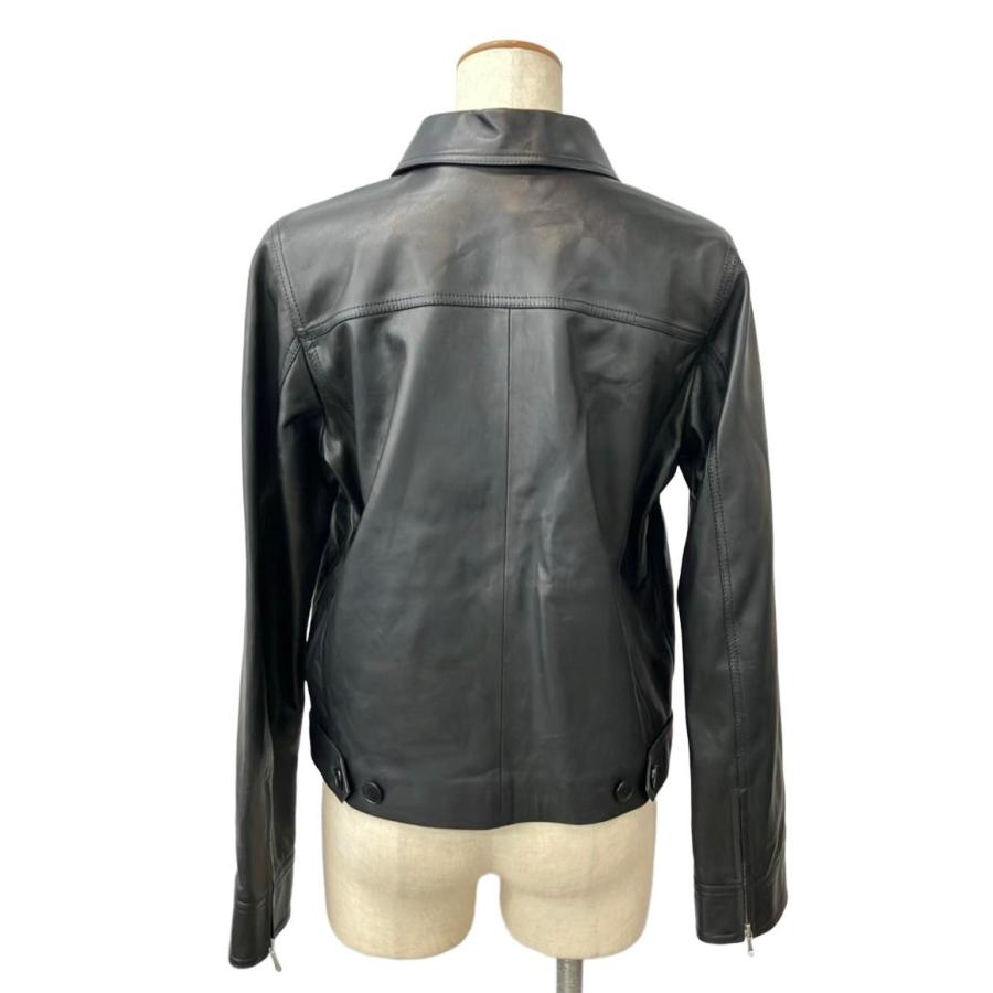 新品★シングルライダース レザー　ジャケットagnes bアニエスベー agnes b.｜CUT8 JACKET スタンドカラーレザージャケット