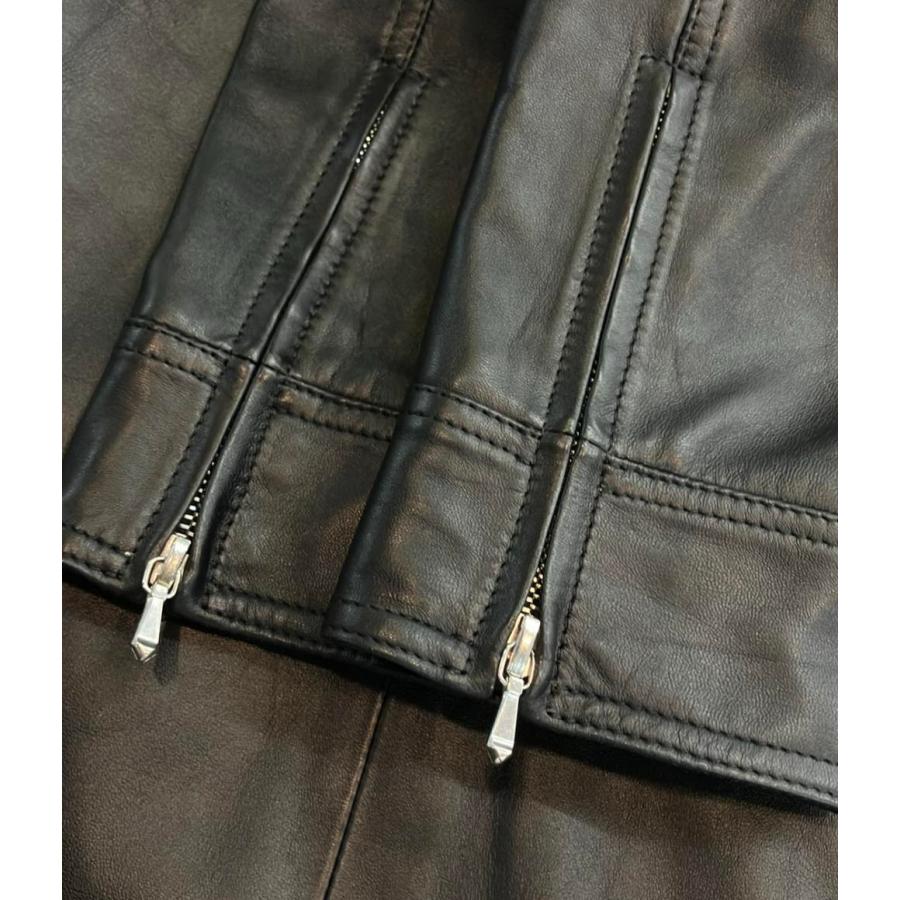 美品 アニエスベー レザージャケット レディース SIZE 38 (S