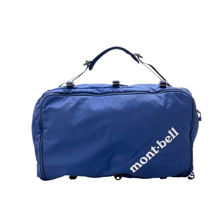 モンベル ボストンバッグ ドラムバッグ 青 美品 モンベル 3way ダッフルバッグ ボストンバッグ ショルダーバッグ