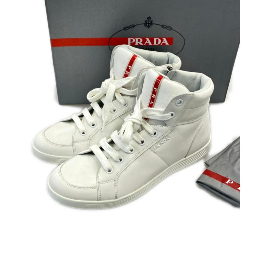プラダ ハイカットスニーカー サイドジップ メンズ SIZE 9 PRADA 中古