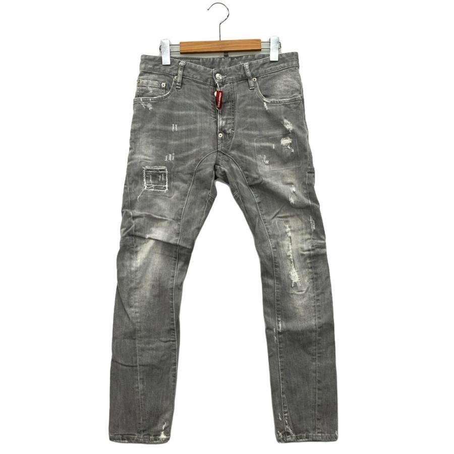 ディースクエアード ダメージ加工デニムパンツ ボタンフライ S71B0530  