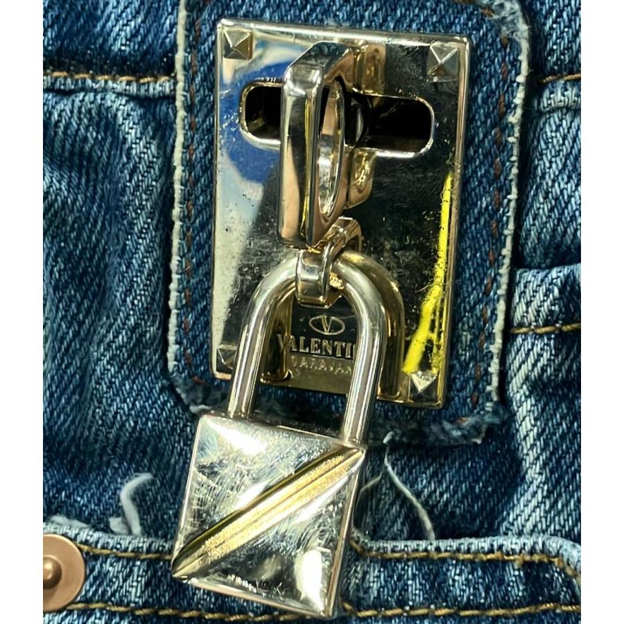 ヴァレンティノ 2wayハンドバッグ ショルダーバッグ デニム スタッズ  
