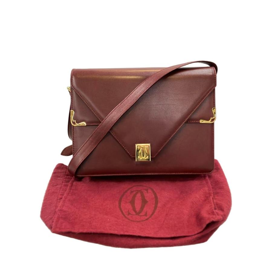 カルティエ ショルダーバッグ 斜め掛け マストライン レディース