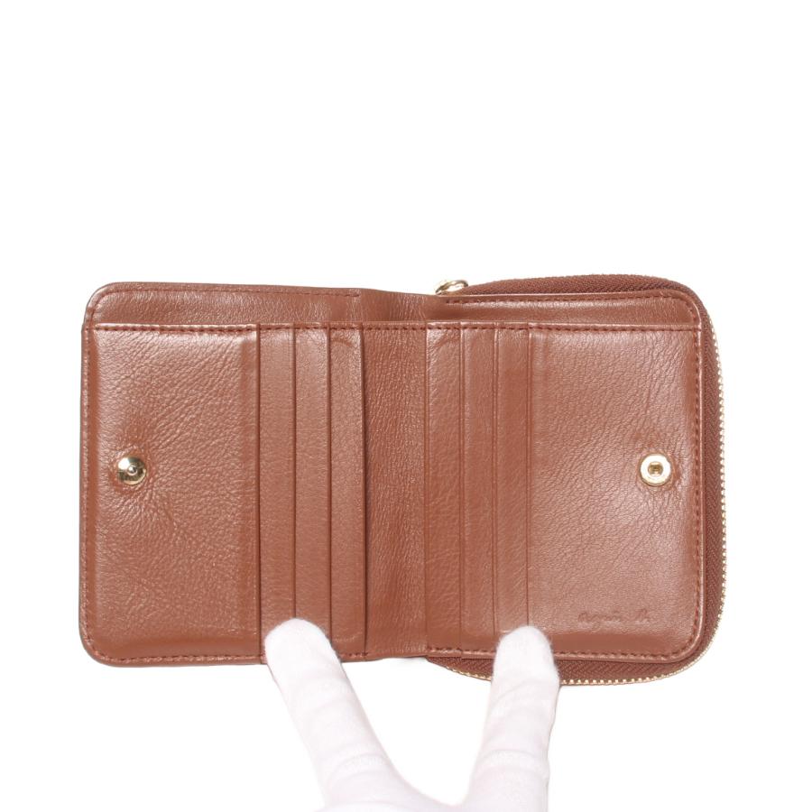 アニエスベー 二つ折り財布 aw11c-06 レディース agnes b. 中古