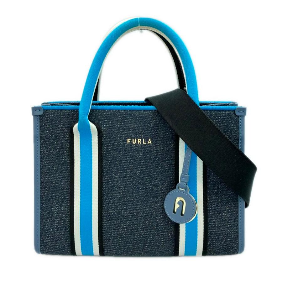 フルラ 2way デニムトートバッグ ショルダーバッグ 斜め掛け  