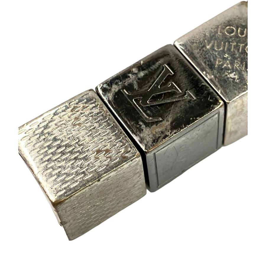 VUITTON キーホルダー ポルト クレ・キューブ LV M67142 ルイヴィトンポルトクレキューブ シルバー ユニセックス