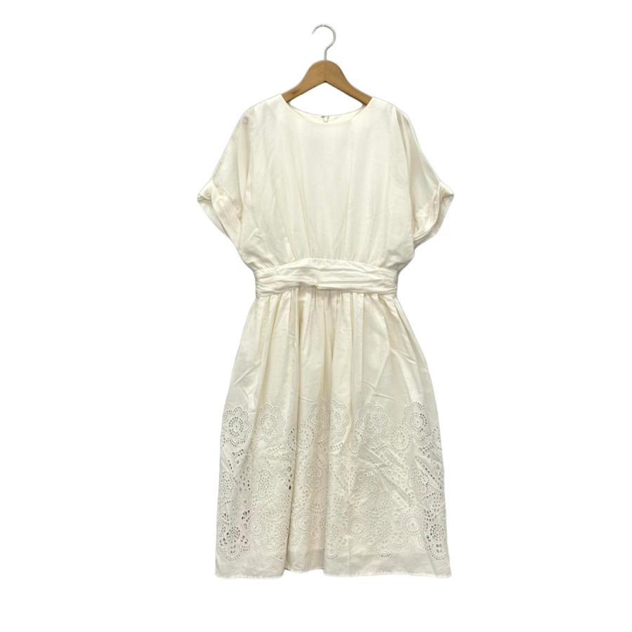 【未使用品】エストネーション　ワンピース　白　38サイズ エストネーション 半袖ワンピース レディース SIZE 38 (M) ESTNATION