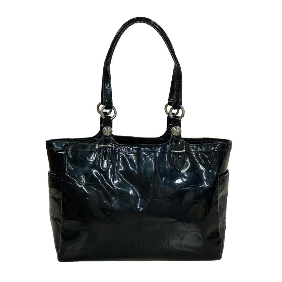 【美品】COACH ブラック ハンドバッグ 訳あり コーチ ショルダーバッグ 肩掛け シグネチャー F15246