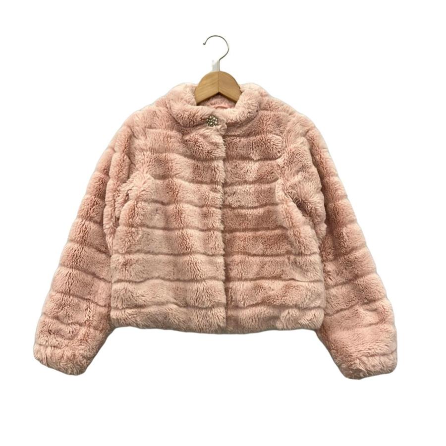 ケイトスペード　ガールズ フェイクファージャケット　140 フェイクファージャケット（ブルゾン/ジャンバー） | kate spade