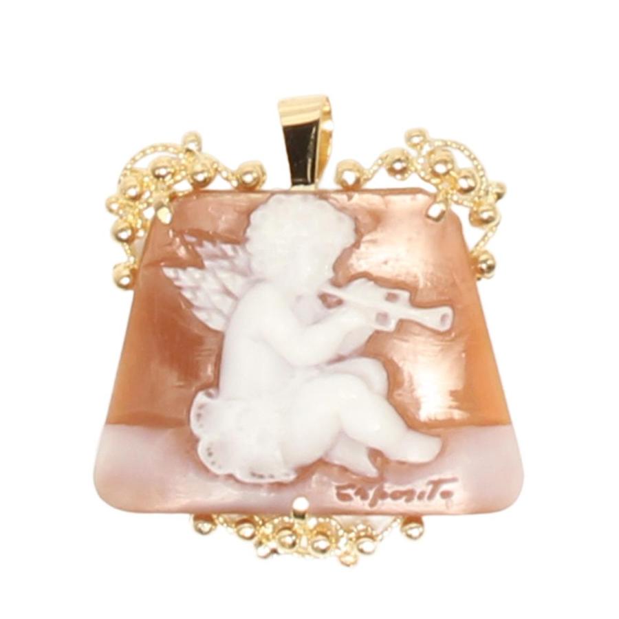 カメオブローチペンダント 金具部K18 作家エヴィン