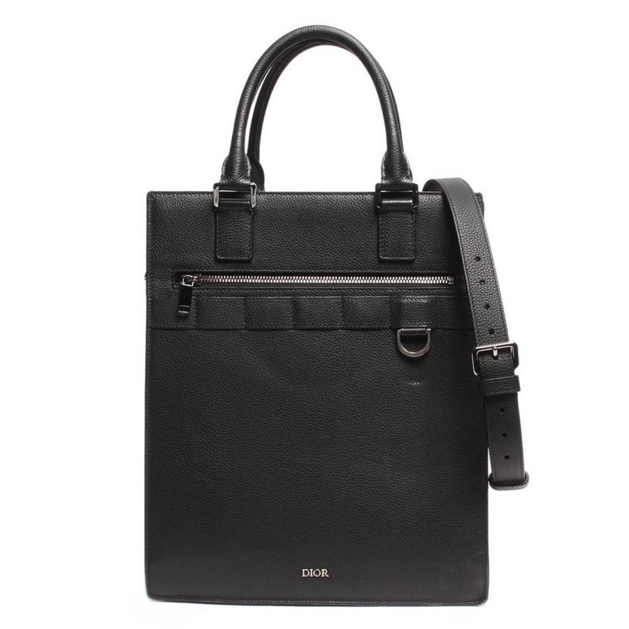 ディオール レザートートバッグ シルバー金具 サファリトート メンズ