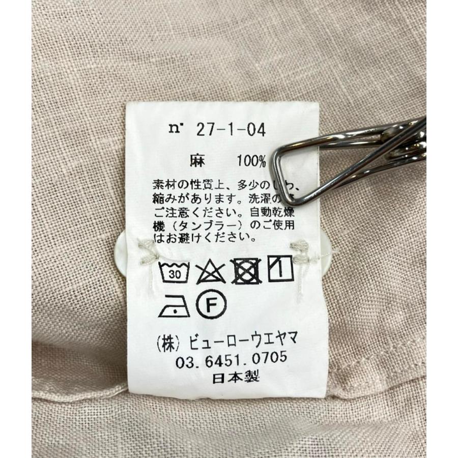 セモー 長袖シャツ リネン100% n 27-1-04 レディース SIZE 1 (S) semoh