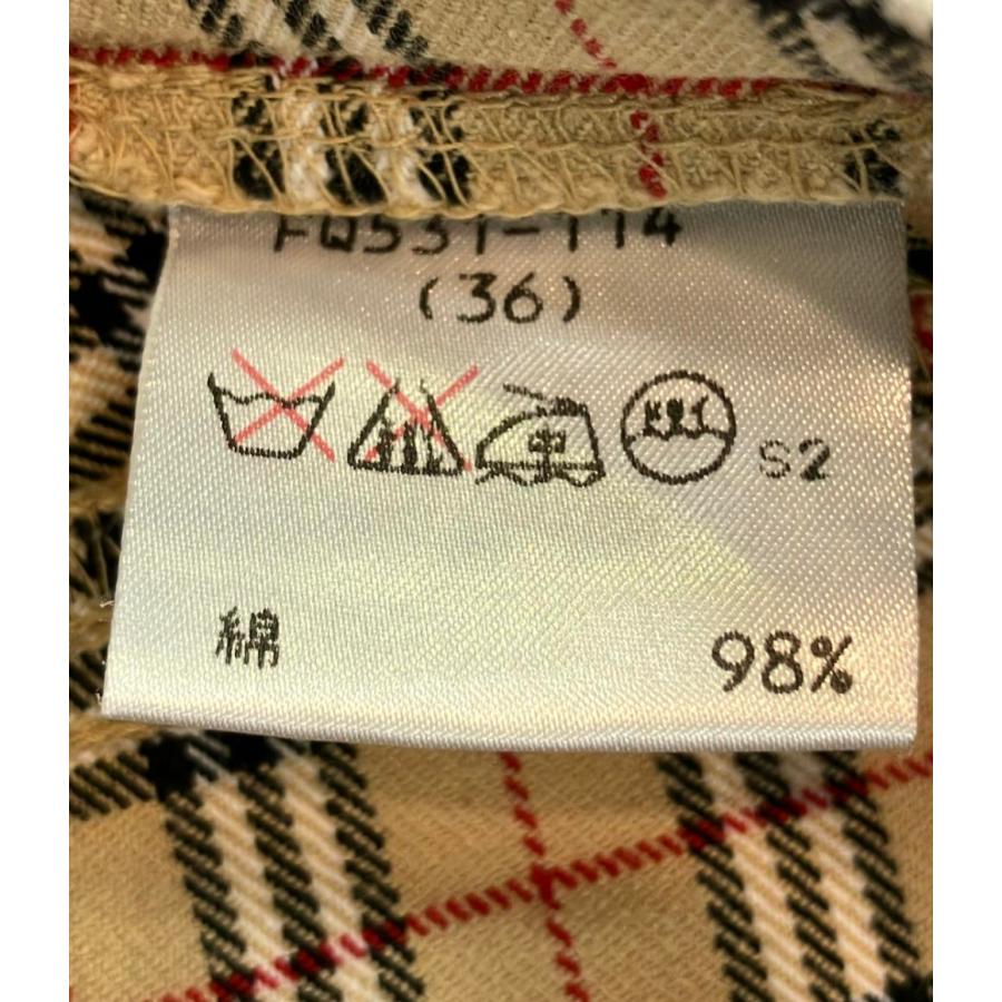 バーバリーブルーレーベル ロングパンツ チェック柄 レディース SIZE  