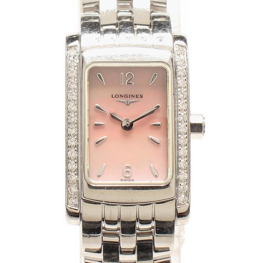 ロンジン 腕時計 クオーツ ピンク L5.158.0 レディース LONGINES 中古