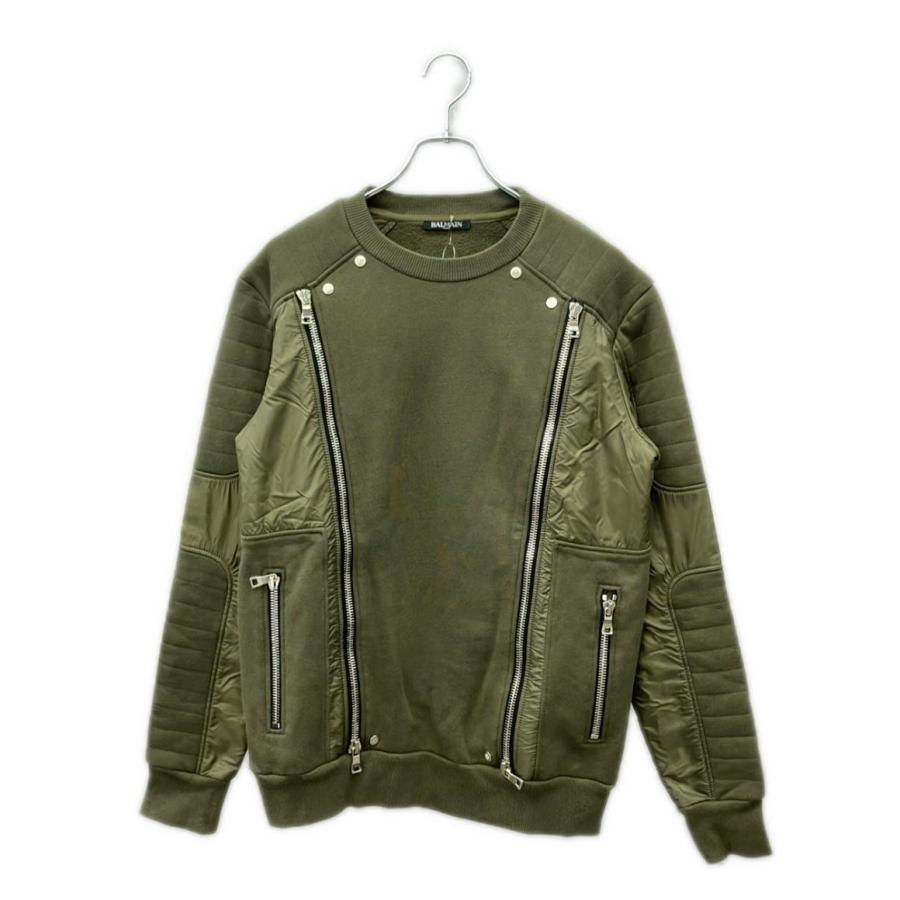 バルマン ジップ バイカー スウェット メンズ SIZE S BALMAIN 中古