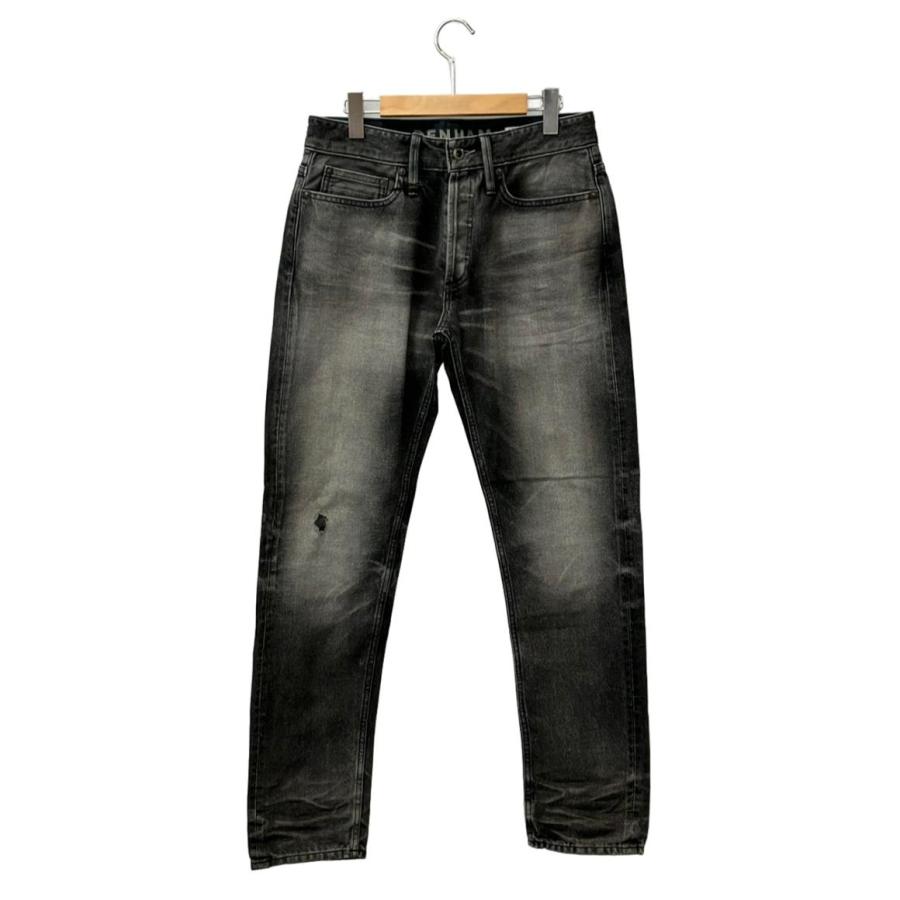 美品 デンハム デニムパンツ ジーンズ ダメージ加工 FORGE MIJ GRY 