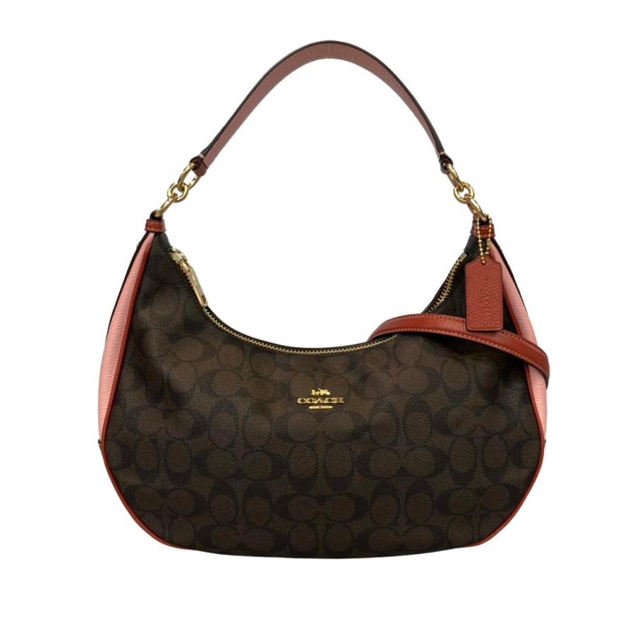 コーチ　2way ショルダー　斜め掛け　ハンドバック　牛革 コーチ 2way ショルダーバッグ 肩掛け 斜め掛け シグネチャー ホーボー