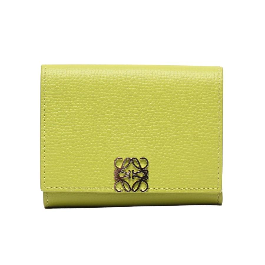 美品 ロエベ 三つ折り財布 アナグラムトライフォールド レディース