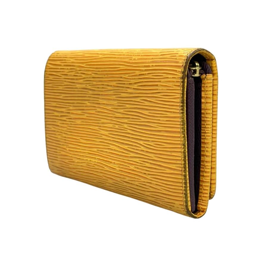 LOUIS VUITTON ルイヴィトン M63509 ポルトモネ・ビエ トレゾール 二つ折り財布（小銭入れあり） エピ レディース [中古] ルイ・ヴィトン 二つ折り財布 ポルトモネ ビエ トレゾール エピ M63509