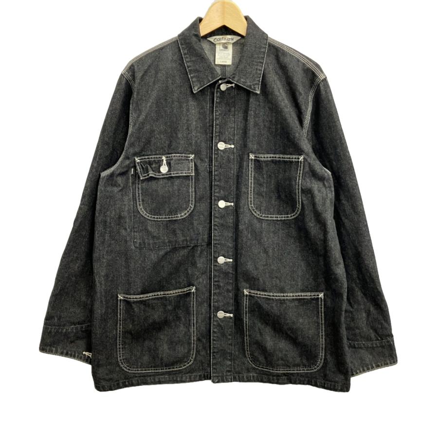 【最終値下げ】USED Carharttデニムジャケット カーハート デニムジャケット メンズ SIZE LARGE (L) Carhartt 中古