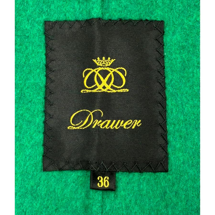 ドゥロワーケヌキウールコート　オーバーサイズ Drawer - 美品 Drawer ドゥロワー ウールビーバーケヌキ ノー