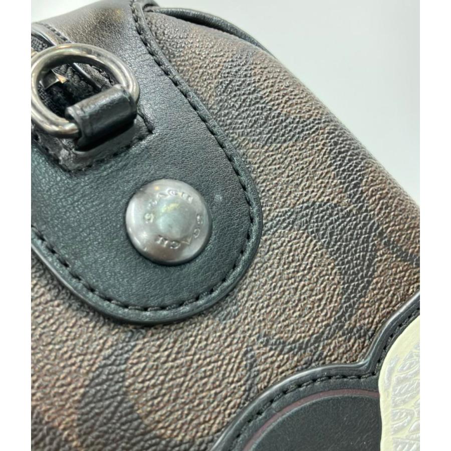 COACH コーチ 2way バッグ ショルダーバッグ スタッズ グレー コーチ 2way ワッペンスタッズハンドバッグ ミニショルダー