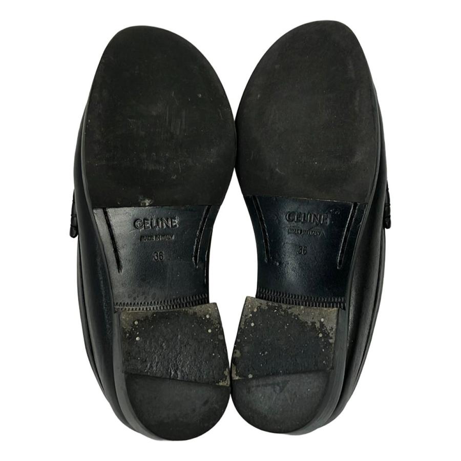 CELINE セリーヌ　トリオンフ　ローファー　36 美品 セリーヌ ローファー トリオンフチェーン レディース SIZE 36 (M