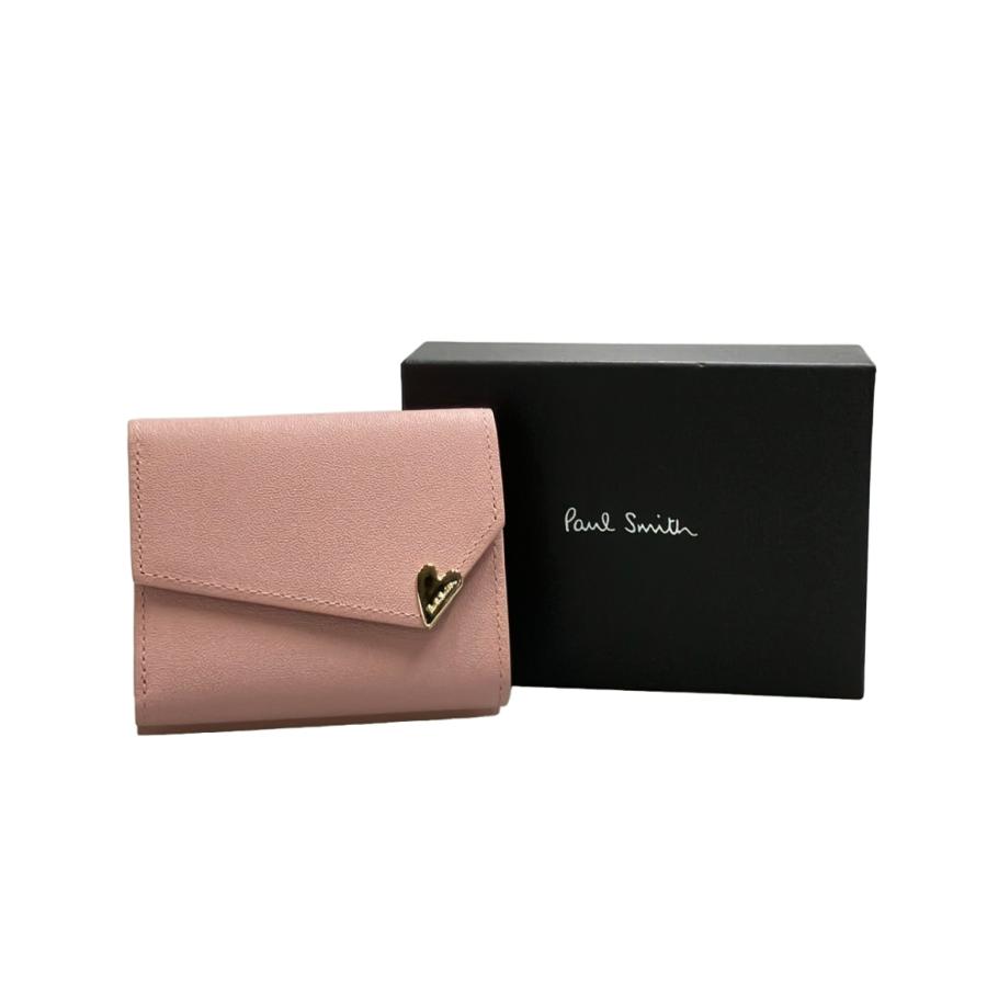 美品 ポール・スミス 三つ折り財布 レディース Paul Smith 中古 