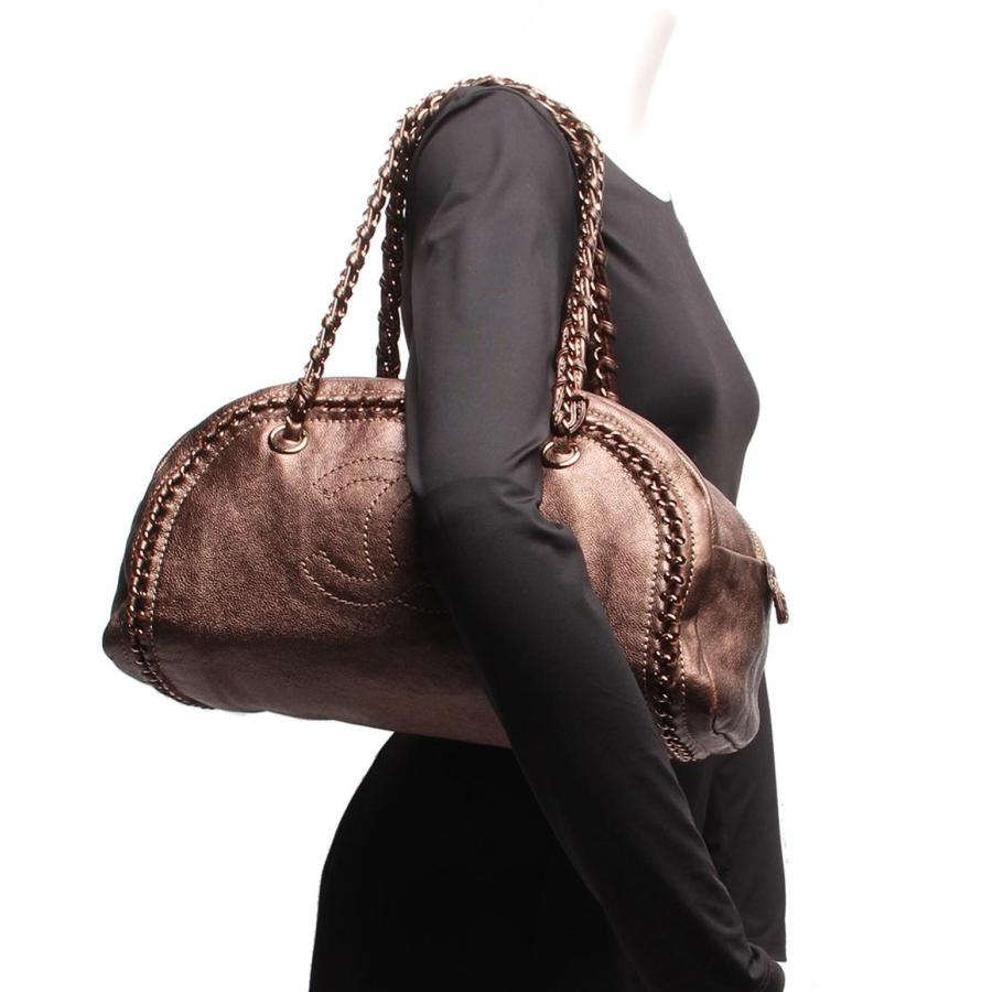 ［美品］シャネル　マトラッセ　チェーン　ココマーク　ミニボストン　ハンドバッグ CHANEL 「CHANEL」 ココマーク ミニボストンバッグ - ブラック