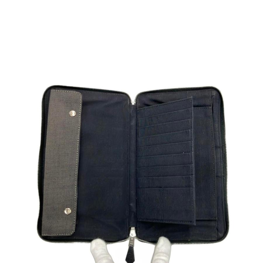 HERMES 長財布 ラウンドファスナー パース ＧＭ グレー エールライン エルメス ラウンドファスナー長財布 パスポートケース エールライン