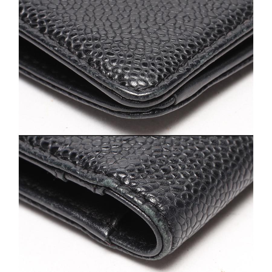 シャネル 長財布 キャビアスキン ココマーク A48651 レディース CHANEL