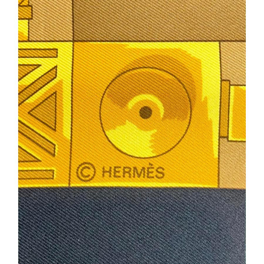 エルメス スカーフ カレ90 シルク100% アフリカのスプーン