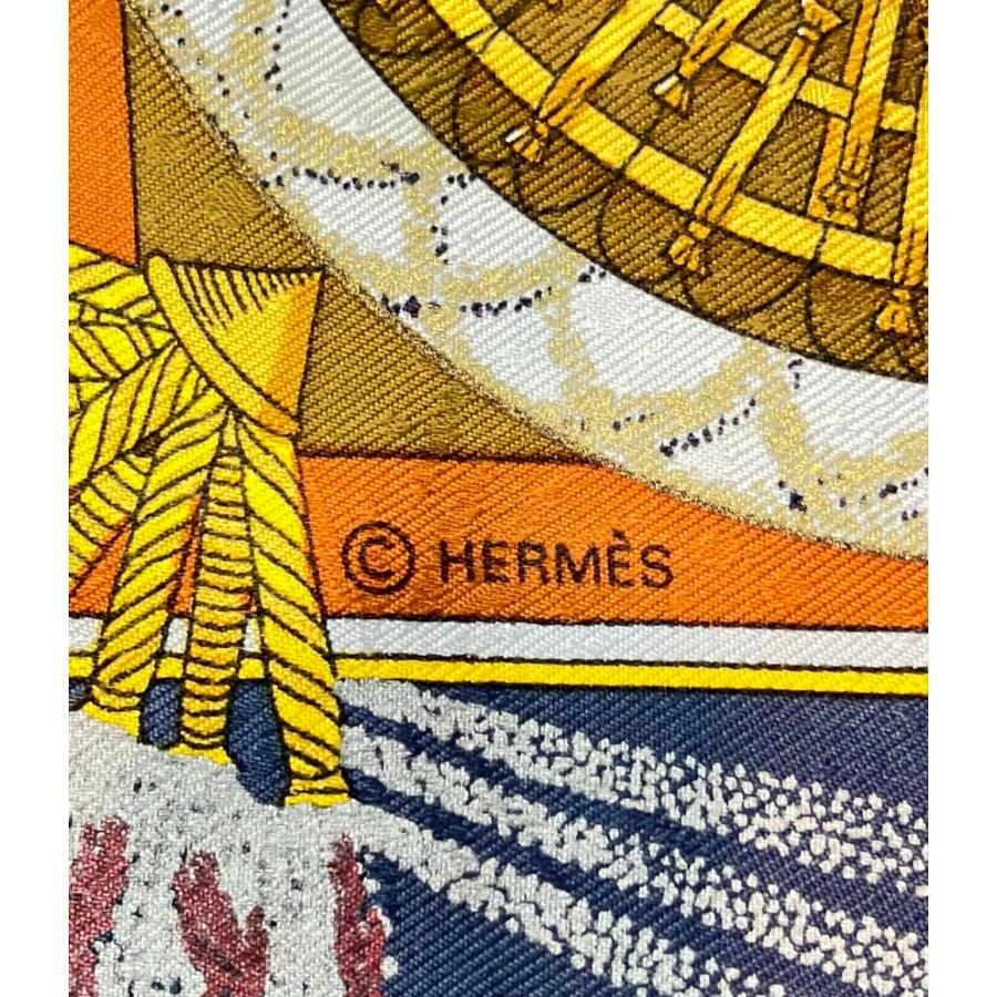 エルメス スカーフ カレ90 シルク100% 技巧の炎 FEUX D'ARTIFICE