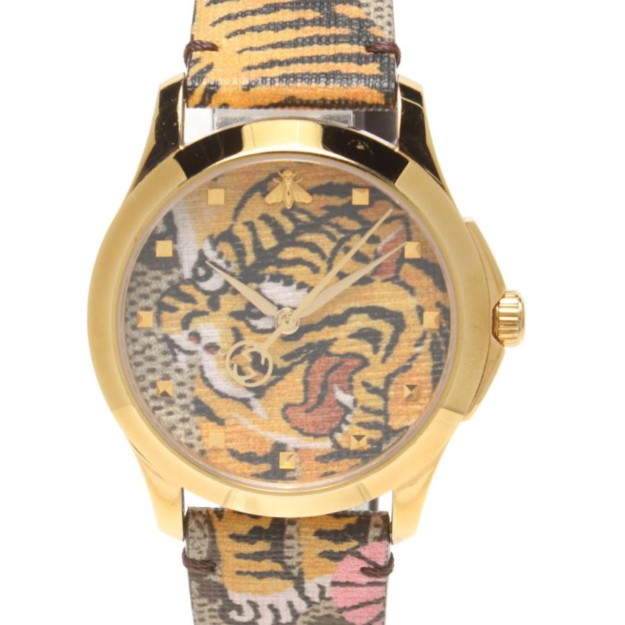 グッチ 腕時計 Gタイムレス タイガー クオーツ 126.4 メンズ GUCCI