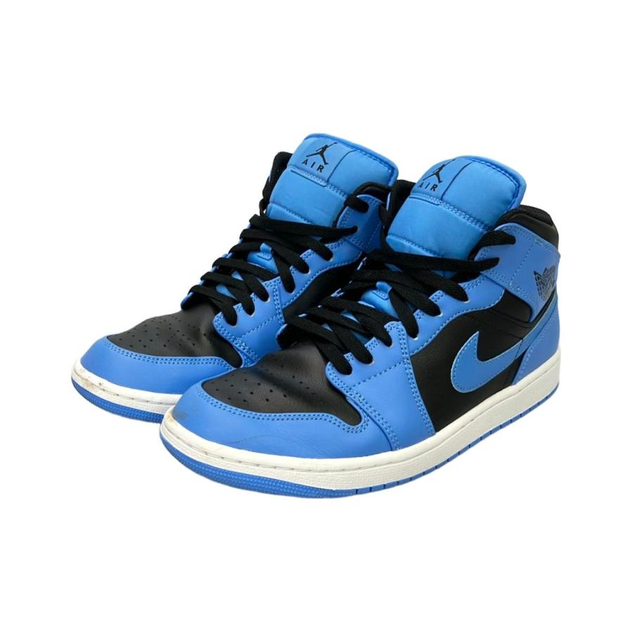 【美品】ナイキ エア ジョーダン 1 ミッドカットユニバーシティ 27.5センチ ナイキ ミドルカットスニーカー エアジョーダン 1 ミッド ユニバー
