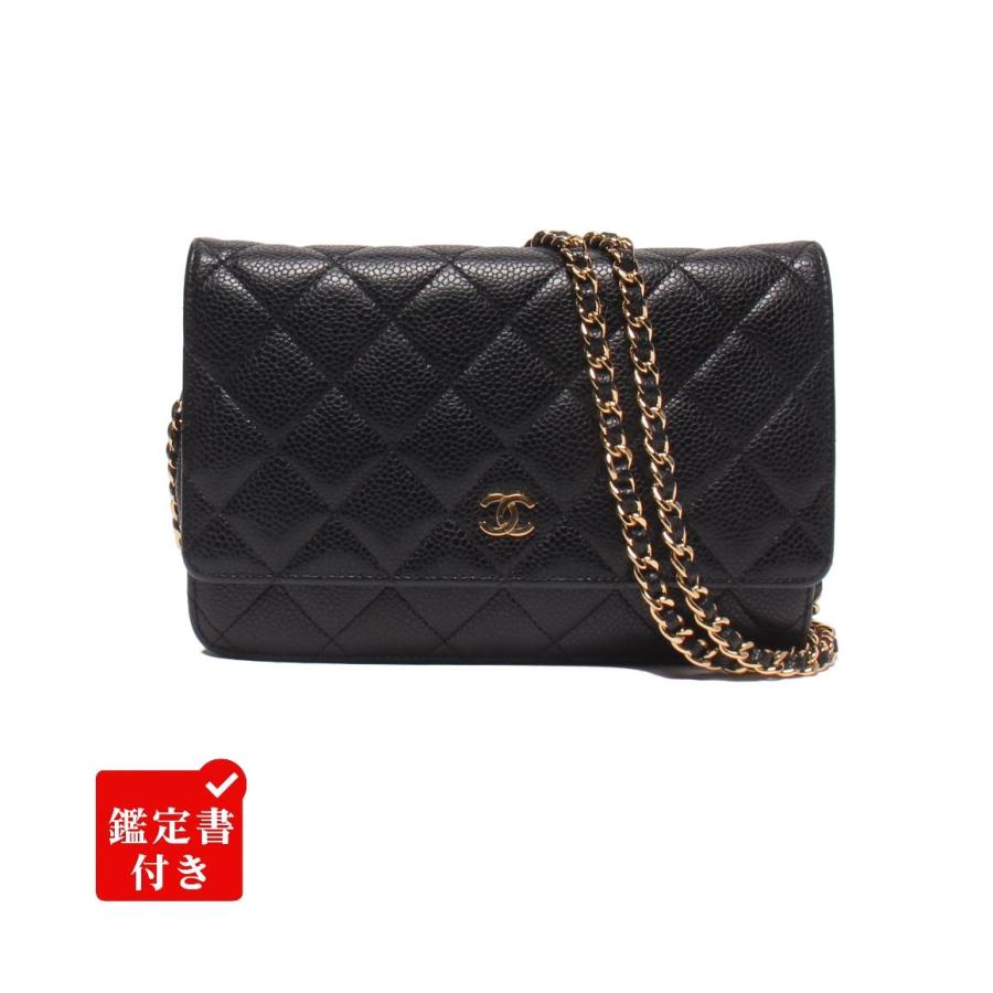 CHANEL シャネル/キャビアスキンチェーンショルダー/ゴールド金具/306****/ABランク/64【中古】 CHANEL（シャネル） シャネル/キャビアスキンチェーンショルダー
